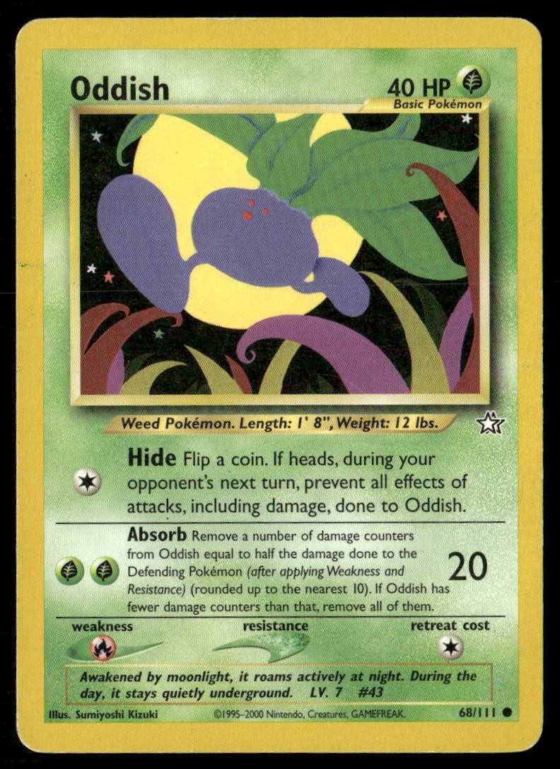 Oddish 068/111 Neo Genesis C HP Pokémon — English