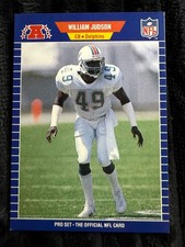 1989 Pro Set William Judson #218 CB Dolphins NFL Trading Card Official