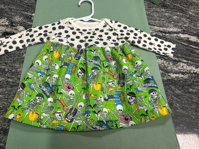 Infant Girl s Newborn Dress Colorful Skeleton Band New Handmade