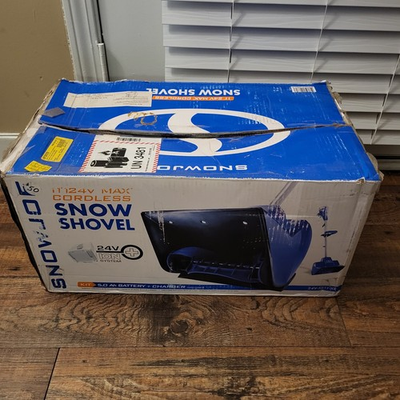 #ad Snow Joe 24V SS11 XR 11 in 24 Volt iON Cordless Snow Shovel Kit $89.99