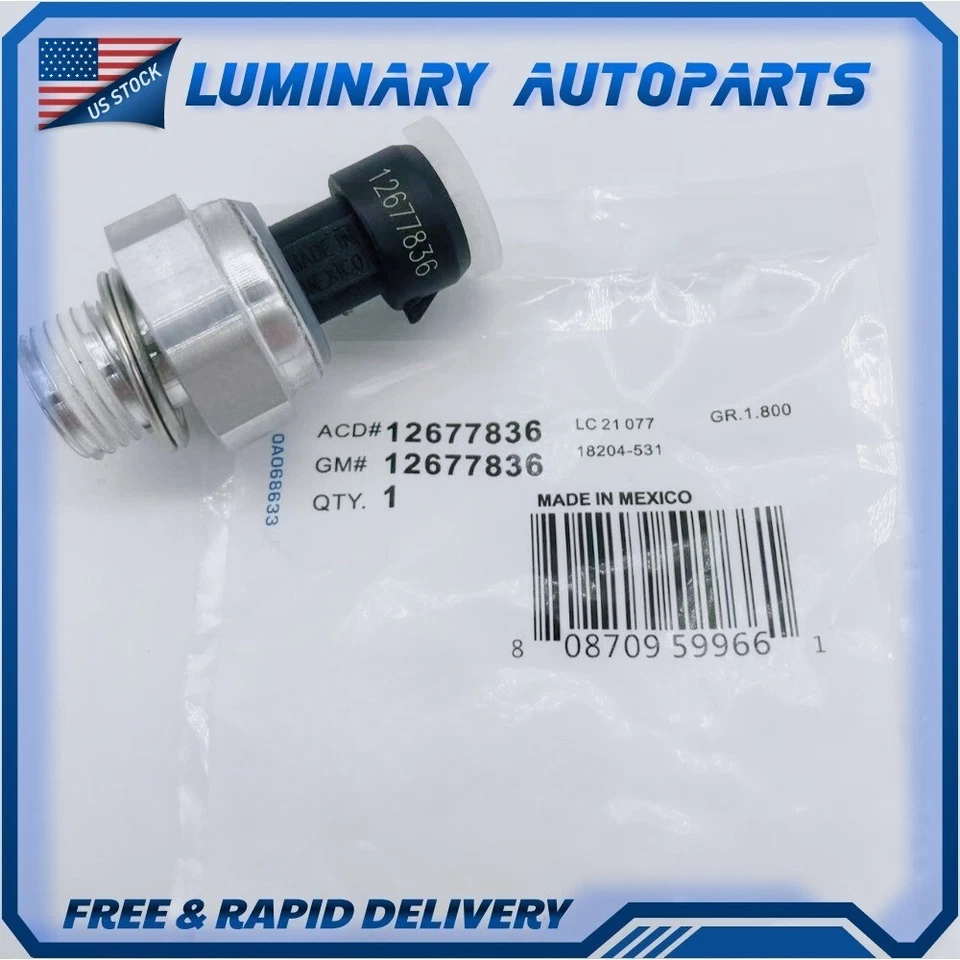 NEW OEM GM AC DELCO OIL PRESSURE SENSOR SWITCH 12616646 12677836 D1846A — 第 2/4 张图片