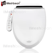 Elongated Smart Toilet Seat Electric Bidet Auto Deodorization Heated Nightlight