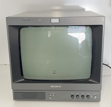 Vintage Sony PVM-137 Black and White Video Monitor - Retro Monitor Screen 1995