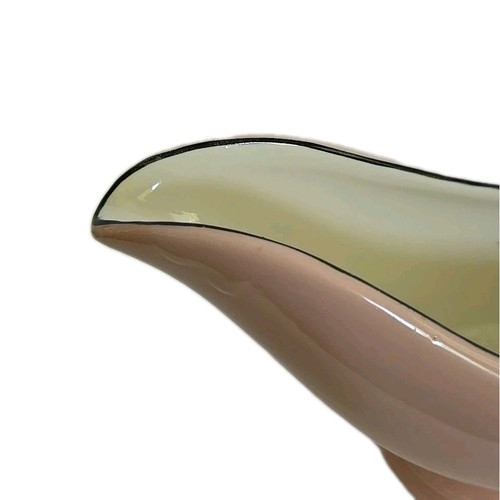 Stangl Sauciere 50er Jahre rosa hellbraun 9" lang - Bild 4 von 5
