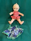 Vintage Cameo Rubber Kewpie Doll with two outfits (1150J)
