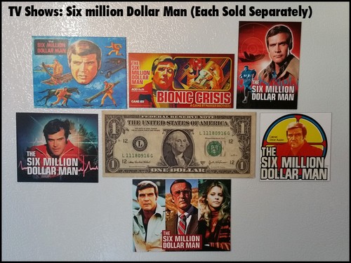 Fridge Fun Refrigerator Magnet SIX MILLION DOLLAR MAN-version C 70s Retro - Picture 3 of 3