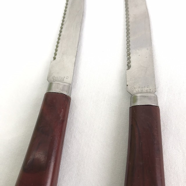 2 Vintage Quikut Inc Knife Stainless Steel 4 Inches Made In The USA eBay