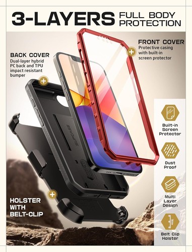 SUPCASE for iPhone 16e 6.1'' 2025 Full Body Protection Case Heavy Duty New Cover - Picture 28 of 37