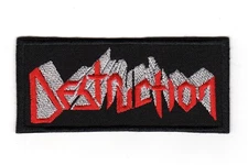 Destruction Embroidered Sew-on Patch | German Thrash Speed Metal Music Band Logo