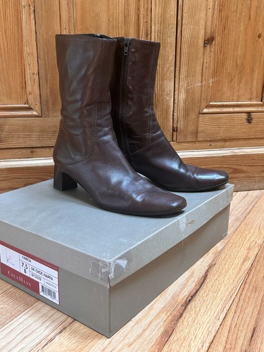 Re-soled all leather mid-calf Cole Haan boot