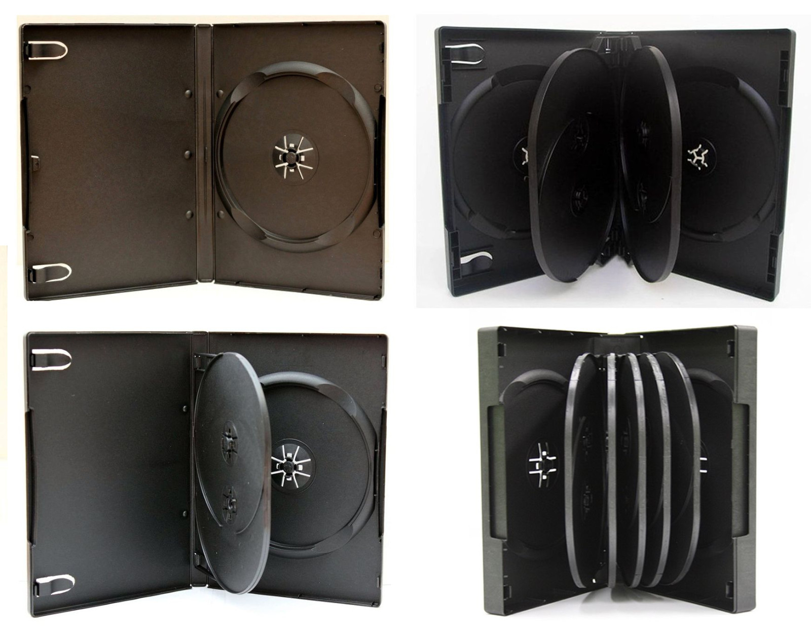 Pack ESTUCHES de 1 2 3 4 6 8 10 12 discos CAJA CD - MiniDVD SLIM COMPACTOS | eBay