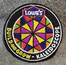 LMH PATCH Badge 2010 KALEIDOSCOPE Prism Rainbow Colors Grow LOWES Project Series
