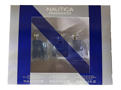 Coty Nautica Fragrances BLUE, VOYAGE & BLUE SAIL 3 Piece Set (1)