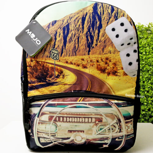 MOJO Cruisin Down Route 66 Backpack School Book Bag Travel Tote New - Picture 2 of 8