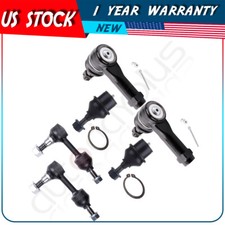 For 2004-2005 Ford F-150 6Pcs Lower Ball Joints Steering Sway Bar Tie Rod End