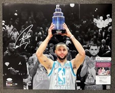 STEPHEN CURRY SIGNED AUTO 16X20 ALL-STAR PHOTO JSA AT89502 GOLDEN STATE WARRIORS