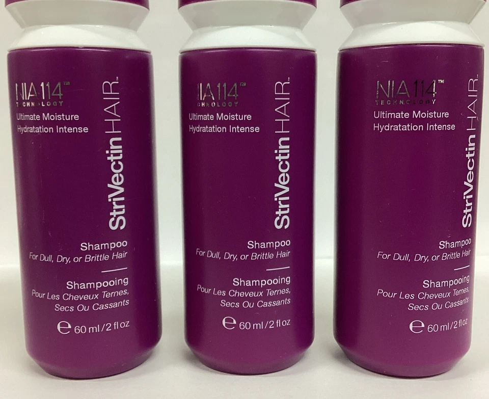 StriVectin cabello LOTE DE 3 champúes para cabello opaco o quebradizo 2 oz como en la foto, ¡sin caja! Foto 2 de 4