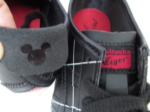 NEW ASICS ONITSUKA TIGER MEXICO 66 DISNEY SNEAKERS SIZE 1.5 BLACK MICKEY MOUSE - Picture 3 of 5
