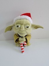 Disney Star Wars Yoda Plush Holiday Christmas 8 in. Preowned C1