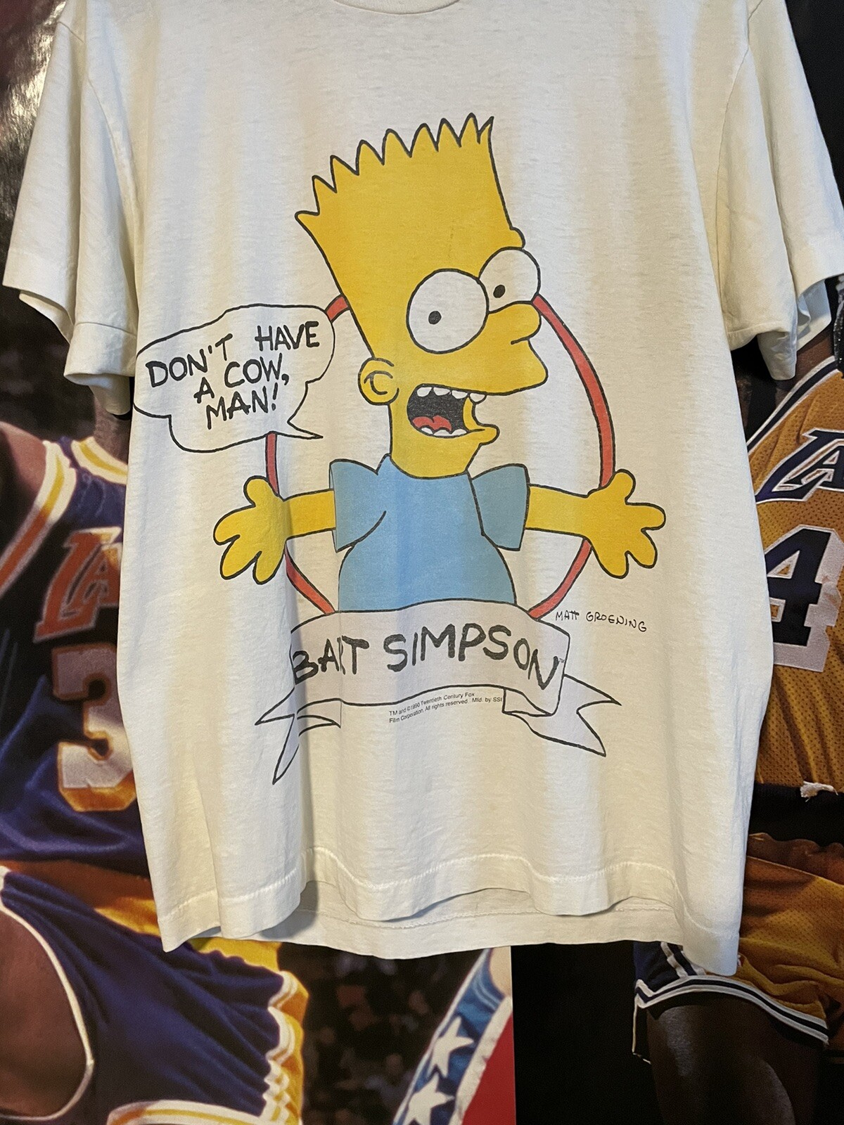 Vintage 1990 Bart Simpson / Don’t Have A Cow Man Shirt - Gem