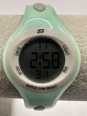 Sketchers Womans Digital Watch Green sr2021a Working 34MM 7.5 X