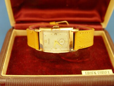 *SERVICED* (RARE) MEN GRUEN **CURVEX PRECISION** PINK