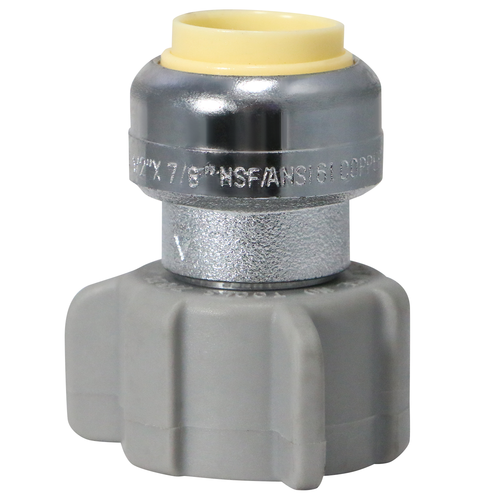 10 Pcs XFITTING 1/2" Push Fit x 7/8" BC Ballcock Toilet Connector, Lead Free - Picture 2 of 7