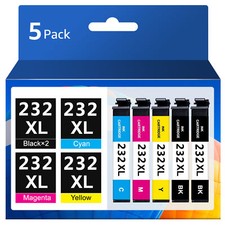 232XL Black Color Ink Cartridge For Epson WF-2950 XP-4205 XP-4200 WF-2930 Lot