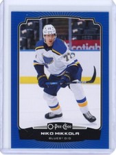 2022-23 O-Pee-Chee Niko Mikkola Blue Border Parallel - St Louis Blues