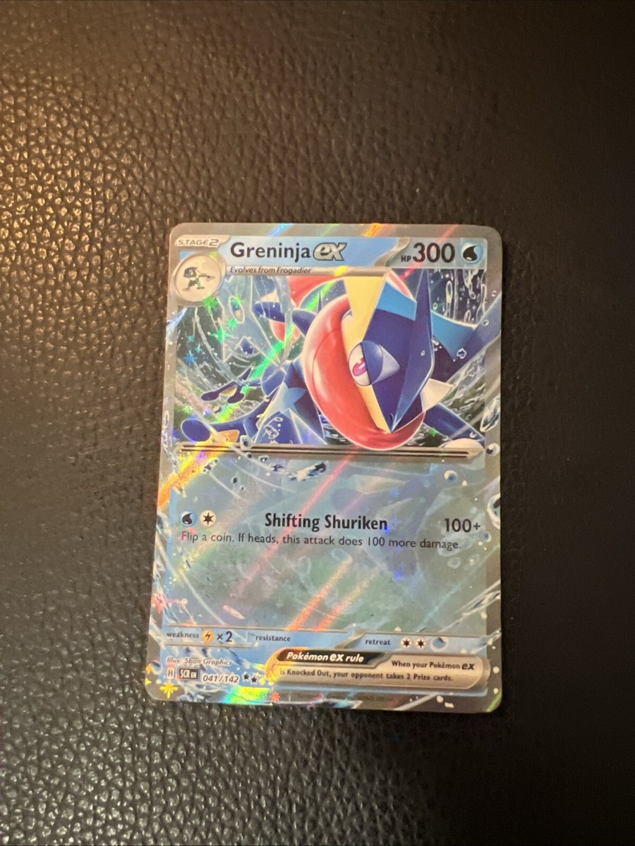 041 142 pokemon card Greninja ex 041/142 Holo Double Rare Stellar Crown Pokemon TCG PACK FRESH  NM *