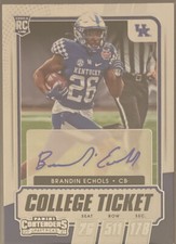 2021 Contenders Draft Picks RC BRANDIN ECHOLS College Ticket Rookie Auto MINT!