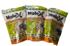 3x MoleX Mole Killer Pellets and Control 8 oz. Environmentally Safe Ready-to-Use