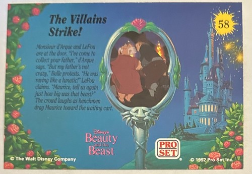 1992 Pro Set Disney Beauty and the Beast Cards - Inserts - You Pick - Picture 119 of 211