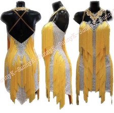 jz Handmade Women Samba Ballroom Swing Salsa Rumba Latin Dance Dress RHYTHM