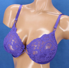 Victoria Secret VTG Underwire Unlined Balconette Bra Size 34D H3322