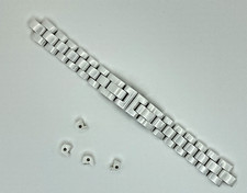 REAL CERAMIC WATCH BAND STRAP BRACELET FOR CHANEL J12 WATCH WHITE 33MM