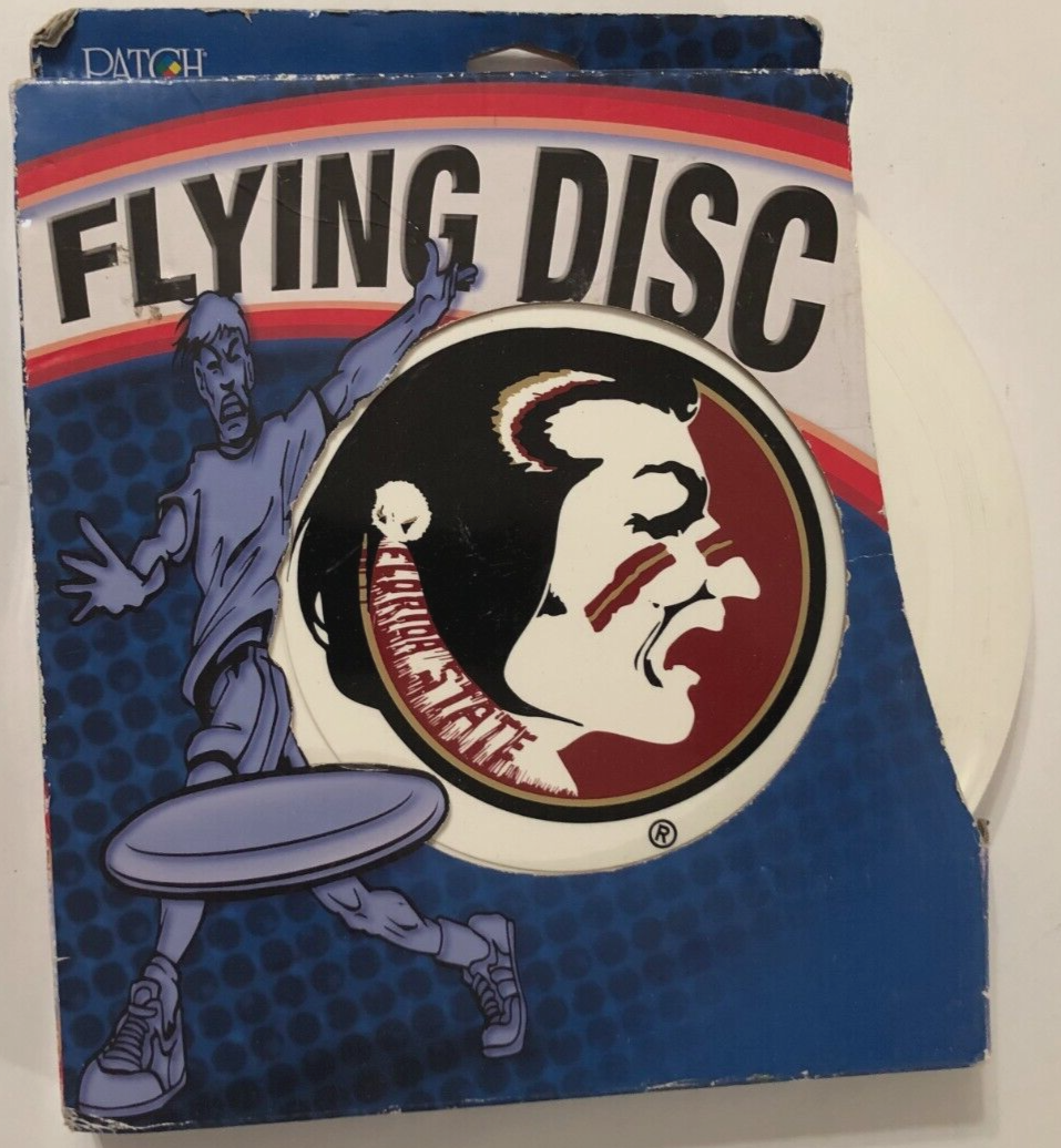 Florida State Seminoles NCAA Sports Flying Disc White Team Logo Unused