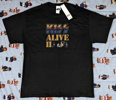 KISS Alive II T-Shirt Mens Size XL Winterland Made In USA NEW NWT Vintage Rock T