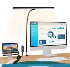 LED Desk Lamp with Clamp, Eye-Caring Architect Desk Lamps for Home Office