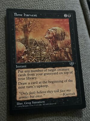 Bone Harvest [Mirage] Magic MTG LP    L745*