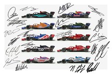 F1 Signed Formula 1 2021 Drivers A4 Photo Print Lewis Hamilton Verstappen Vettel