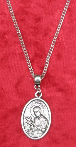 Collar San Gerardo 18" o 24 pulgadas Santa Nuestra Señora Madre del Perpetuo Socorro Dije - Imagen 2 de 7