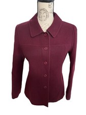 Pendleton Womans Petite Merino Wool Button Up Shirt Blazer Jacket Top New 100%