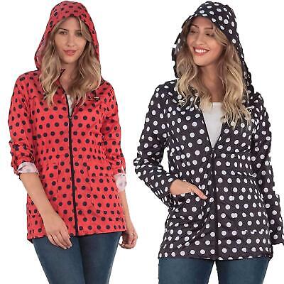New Women's Spot Print Rain Coat Fish 