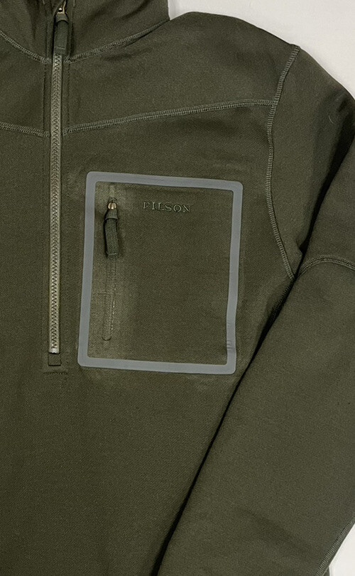 Filson Shuksan Half Zip Fleece 20003001 Field Dark Green Tar Pine 1/2