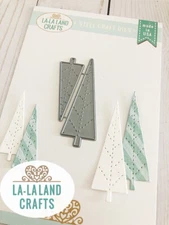 STITCHED TREES DIE-La-La Land Crafts-Marci & Luka Stamps-Steel/Wafer Thin Die