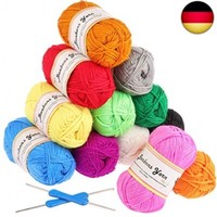 HäKelgarn 600G (12X50G) Dk Doppel Stickgarn Wolle Zum Stricken 100% Acryl Wolle