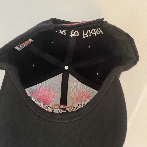 Sombrero de bebé para motocicleta para mujer negro Love 2 paseos alas bordadas colorido motociclista - Imagen 5 de 6