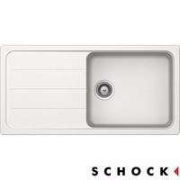 Schock Formhaus D100l 1.0 Bowl Alpina White Granite Kitchen Sink & Waste Schock Formhaus D100l 1.0 Bowl Alpina White Granite Kitchen Sink & Waste