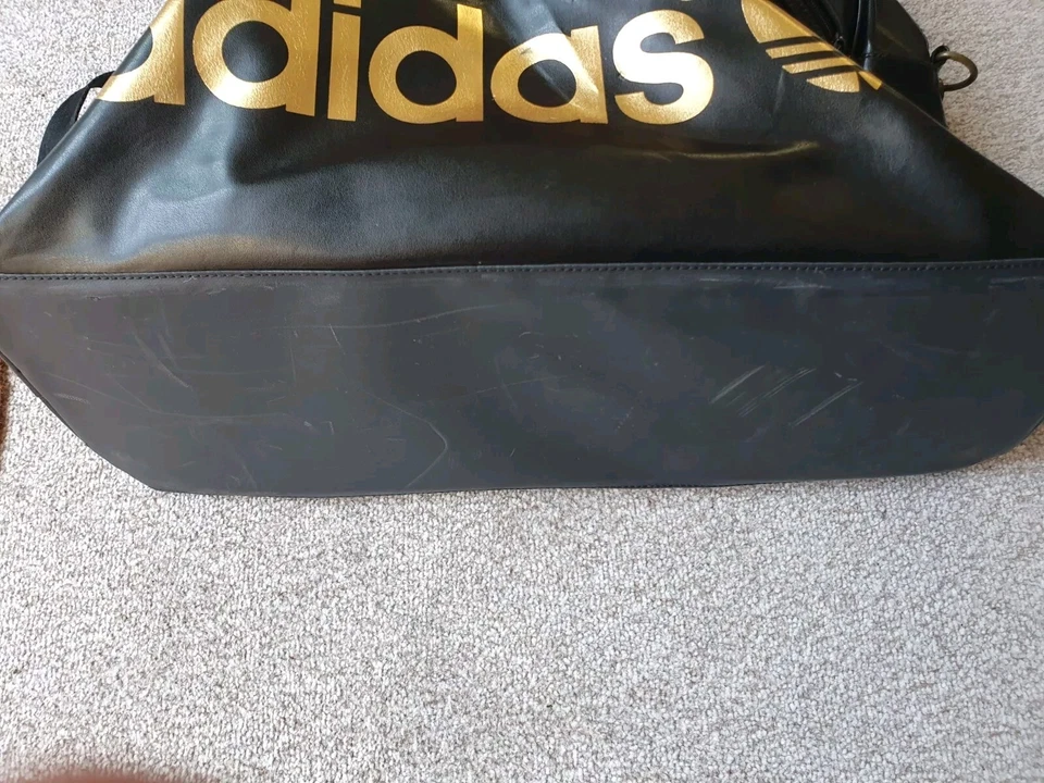 Vintage Adidas Originals Messenger Flight Shoulder Bag Black Retro Rare - Image 4 of 4
